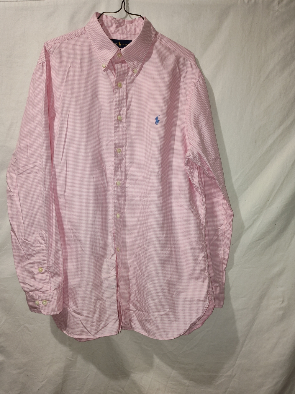 Polo by Ralph Lauren Men’s Pink Check Button-Down Shirt